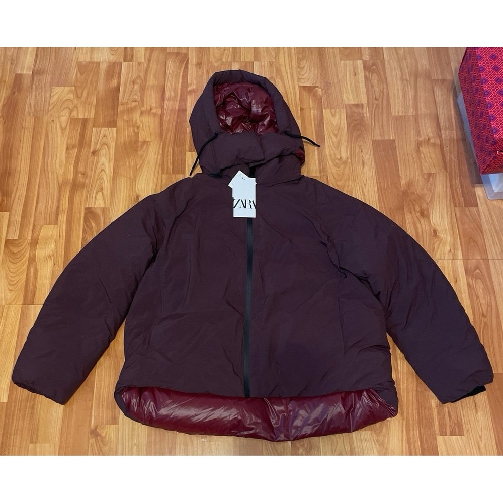 Zara Down Duck Copped Puffer Jacket